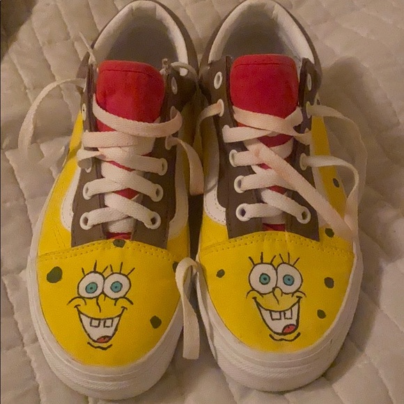 custom spongebob vans